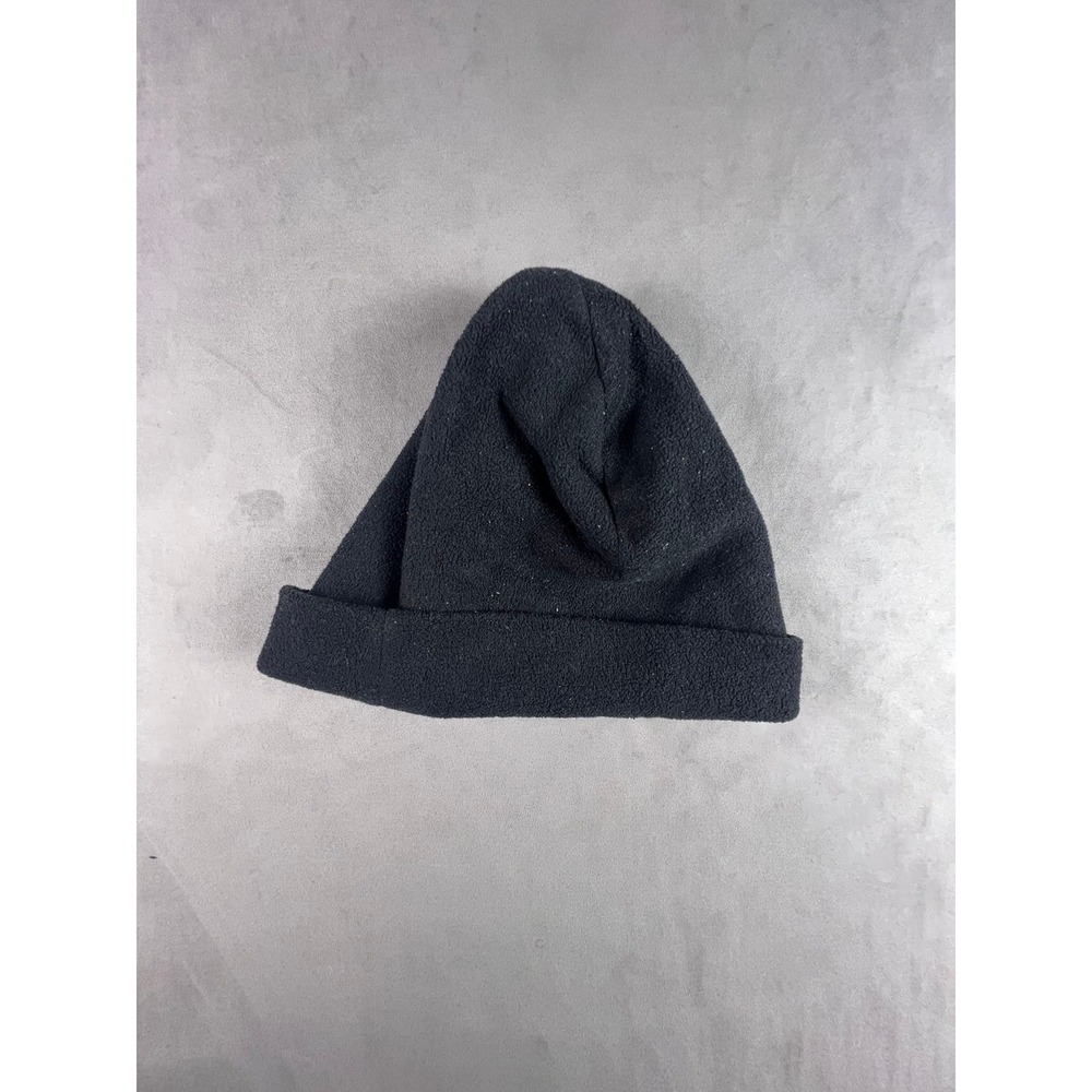 Foot Locker Fleece Beanie Black Winter Hat Sporty‎ Cuffed Knit Cap One Size